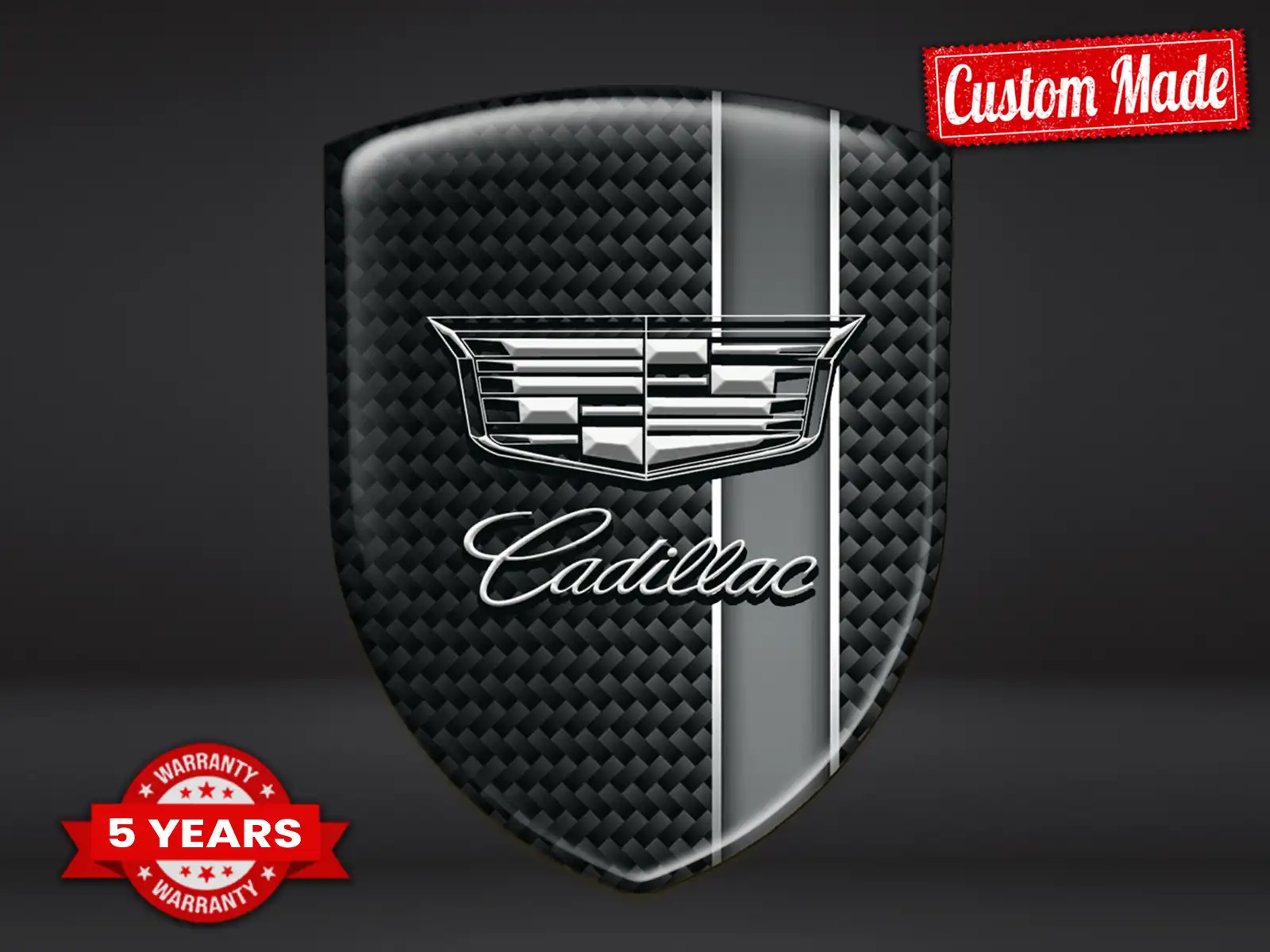 Cadillac Sticker Bombé Édition Premium Badges Drift Bombés ST